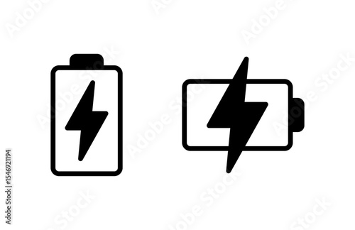 Battery icon vector illustration. battery charging sign and symbol. battery charge level