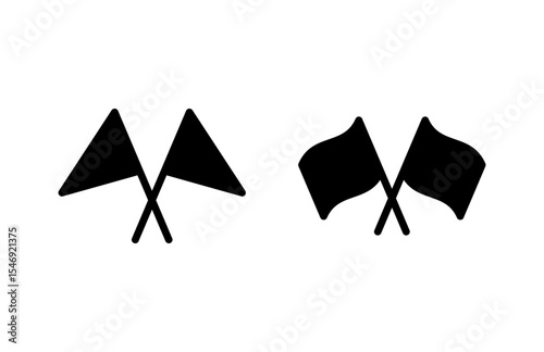 Flag icon vector illustration. Gps location pin map. Location marker symbol.