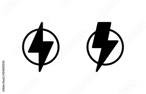 Lightning icon vector illustration. electric sign and symbol. power icon. energy sign