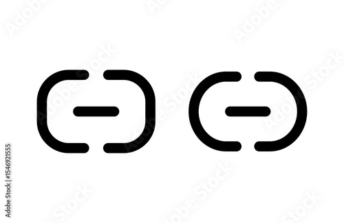Link icon vector illustration. Hyperlink chain sign and symbol