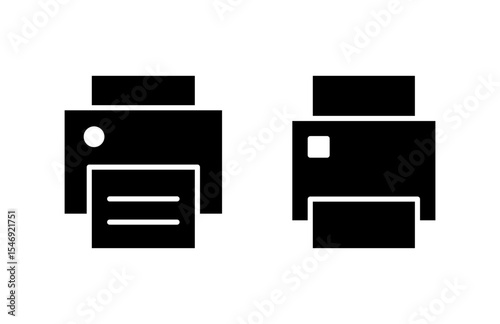 Print icon vector illustration. printer sign and symbol