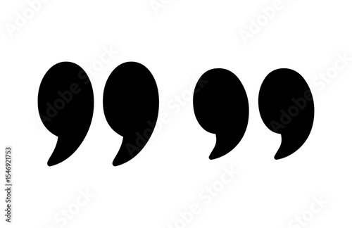 Quote icon vector illustration. Quotation mark sign and symbol