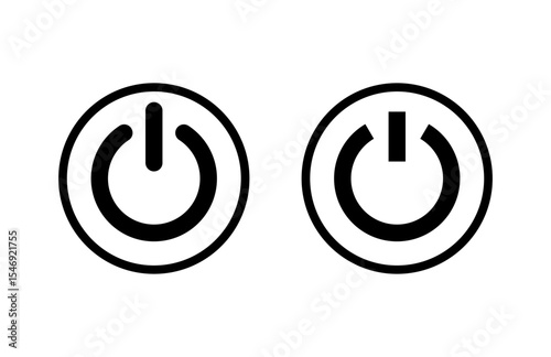 Power icon vector illustration. Power Switch sign and symbol. Electric power