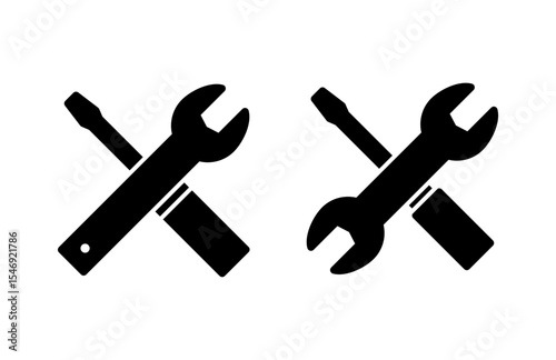 Repair tools icon vector illustration. tool sign and symbol. setting icon. Wrench and screwdriver. Service