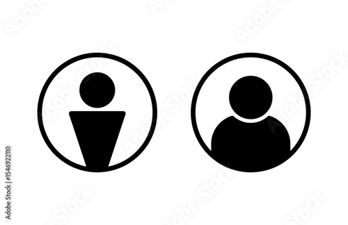 User Icon vector illustration. person sign and symbol. people icon.