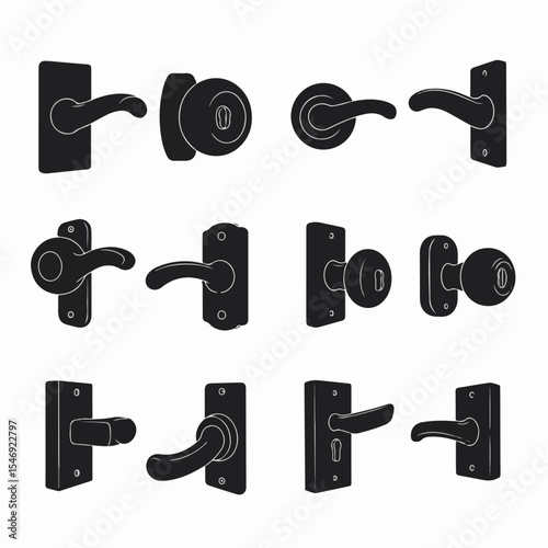 Door knob designs hardware set