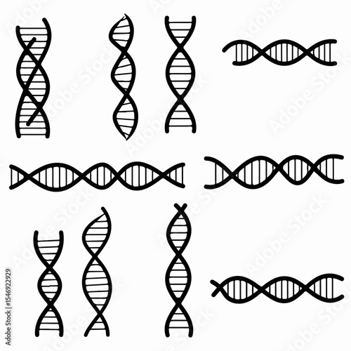 Dna strand helix genetic molecule science medical