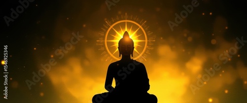 Illuminated Buddha Spiritual Enlightenment and Inner Peace