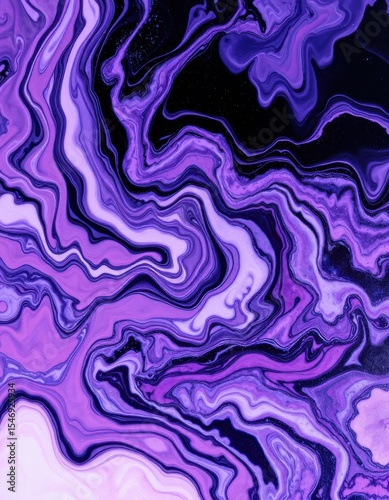 Abstract Purple and Black Marble Texture Background
