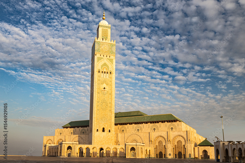 Fototapeta premium Grand Mosque of Hassan II, Marrakech, Morocco.
