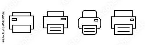 Print icon set. printer icon vector.