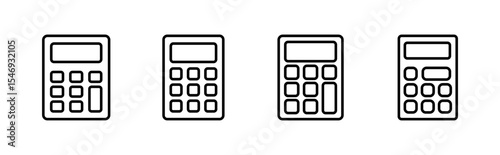 Calculator icon set. Accounting calculator icon. calculator vector