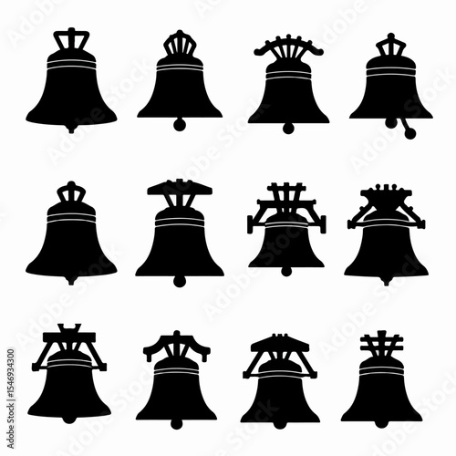 Bell silhouettes collection church metal sound
