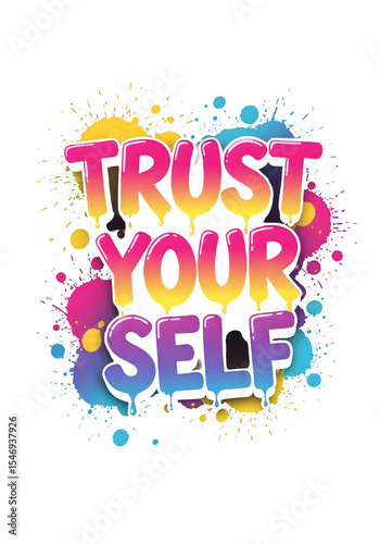 Colorful graffiti-style 