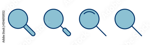 Search icon vector isolated on white background. Glass vector icon. search magnifying glass icon. Find
