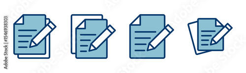 Note icon vector isolated on white background. Taking note icon vector. Edit line icon. Document write. Content writing