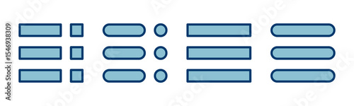 Menu Icon vector isolated on white background. web menu icon