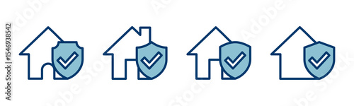 House insurance icon vector isolated on white background. house protection icon.