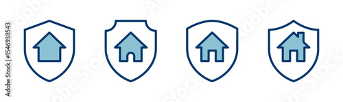 Home insurance icon vector isolated on white background. home protection icon