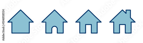 Home icon vector isolated on white background. House vector icon. Address
