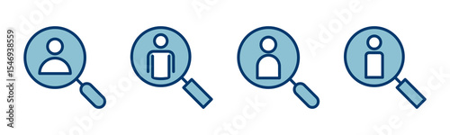 Hiring icon vector isolated on white background. Human resources concept. Recruitment. Search job vacancy icon. Hire. Find people icon