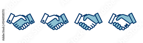 Business handshake icon vector isolated on white background. Handshake icon vector. contract agreement. Trust icon vector. Deal. Done. partnership icon