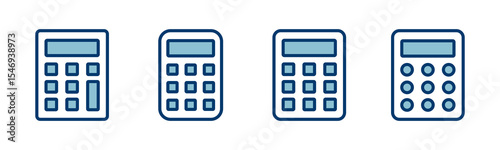 Calculator icon vector isolated on white background. Calculator vector icon. Accounting icon