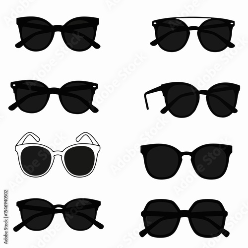 Sunglasses collection stylish eye protection fashion
