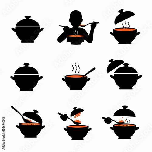 Soup pot bowl cooking eating food meal