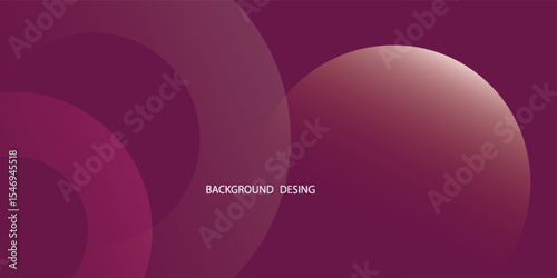 Abstract composition. Overlapping circles create dynamic gradient effect. Purple, pink, red hues blend smoothly. Modern design element.