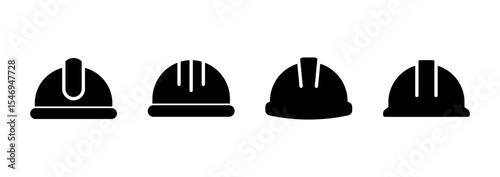 Helmet icon logo design. Motorcycle helmet sign and symbol. Construction helmet icon. Safety helmet