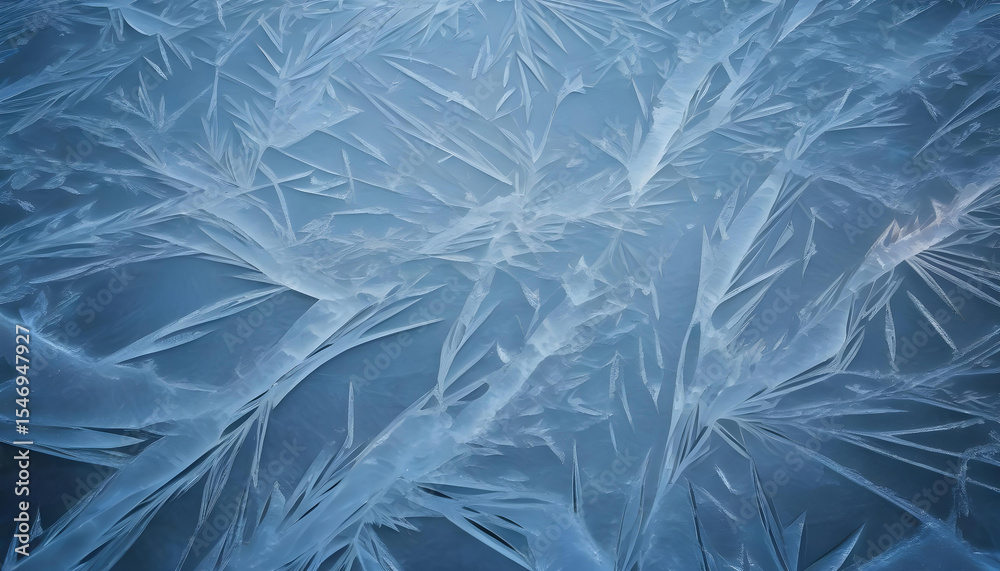 Obraz premium Electric pattern etched across a frozen surface.