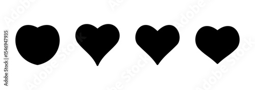 Love icon logo design. Heart sign and symbol. Like icon vector.