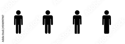 Man icon logo design. male sign and symbol. human symbol