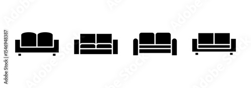 Sofa icon logo design. sofa sign and symbol. furniture icon