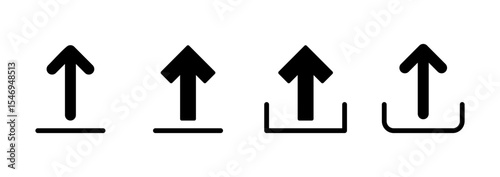 Upload icon logo design. load data sign and symbol