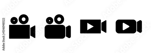 Video icon logo design. video camera sign and symbol. movie sign. cinema