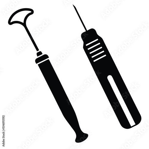 dental hygienist element isolated air water syring on white background