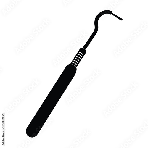 dental hygienist element isolated dental scaler on white background