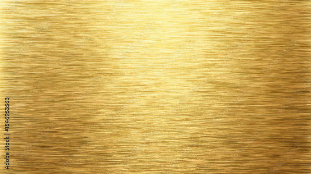 Brushed gold metallic surface with smooth texture and warm reflective light creating luxurious and elegant background effect Brushed gold metallic surface with smooth texture and warm reflective light creating luxurious and elegant background effect