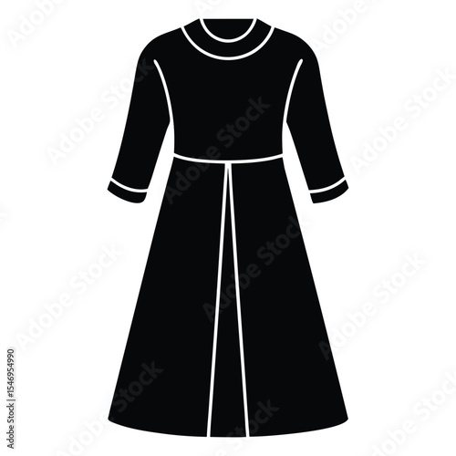 dental hygienist element isolated protective gown on white background