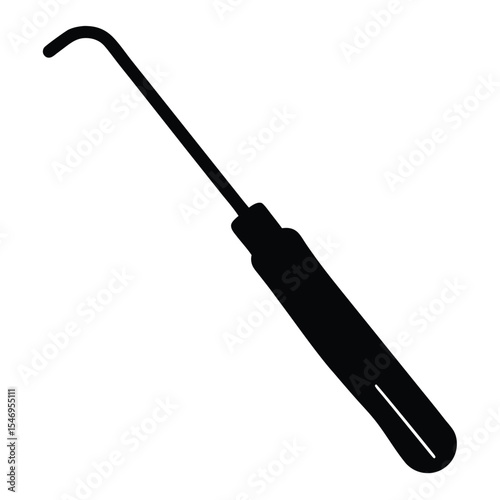 dental hygienist element isolated saliva ejector on white background