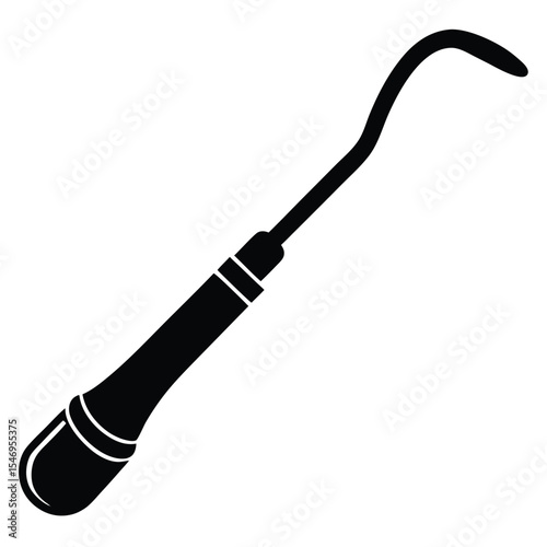 dental hygienist element isolated suction tube on white background
