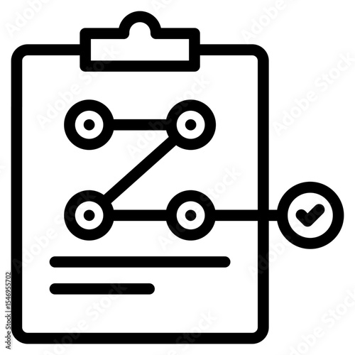 Planning icon in vector illustration