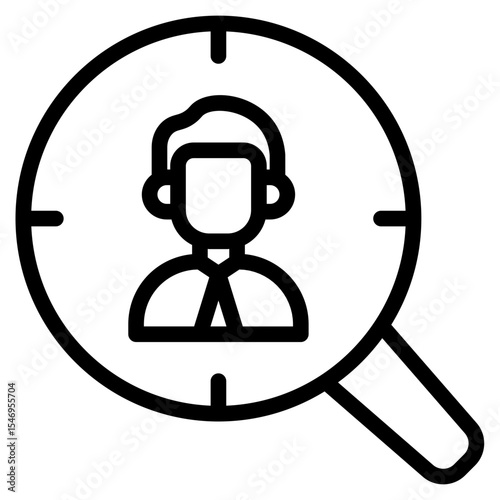 Target audience icon in vector illustration