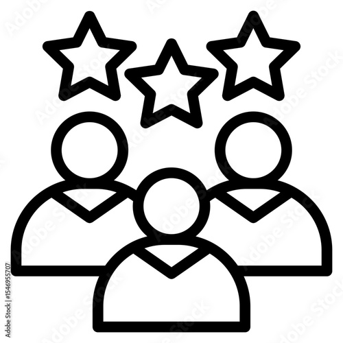 Loyal customers icon in vector illustration