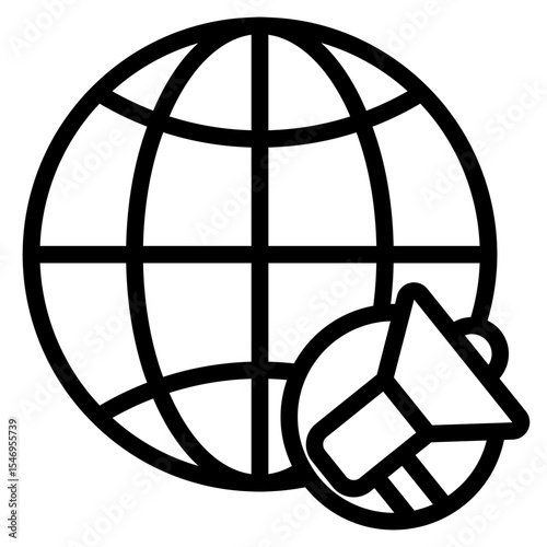 Marketing icon in vector illustration
