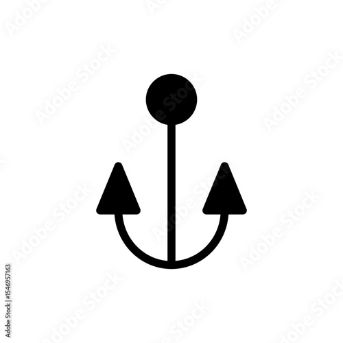 Anchor icon symbol for apps and websites. Anchor sign and symbol. Anchor marine icon.