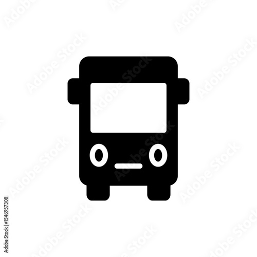 Bus icon symbol for apps and websites. bus sign and symbol