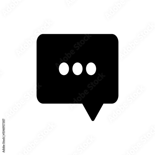 Chat icon symbol for apps and websites. speech bubble sign and symbol. comment icon. message